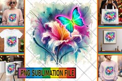 RADIANT Tote Bag Designs PNG, Butterfly Product Image 1