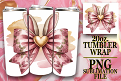 Radiant Mornings 20oz tumbler wrap, Easter Bow Product Image 1