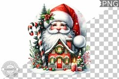 Christmas Santa Sublimation - Clipart PNG Design Product Image 1