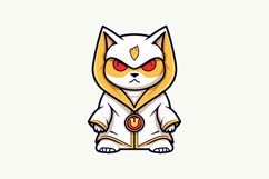 A beautiful cat Mascot Sublimation Vector Product Image 1