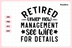 Funny Retirement Quote SVG | See Wife For Details Product Image 3