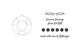 Summer Earrings Laser Cut SVG Bundle Product Image 25
