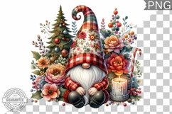 Christmas Gnome Sublimation - Clipart PNG Design Product Image 1
