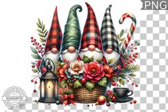 Christmas Gnome Sublimation - Clipart PNG Design Product Image 1