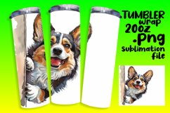 Whimsical Watercolor Dog Lover Joyful Charm Tumbler - 20oz Product Image 1