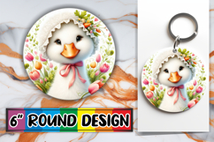 Radiant Circle Keychain Magic PNG, Goose Product Image 1