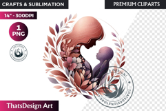 Romantic Flower clipart Rose gold Valentine floral PNG Product Image 1