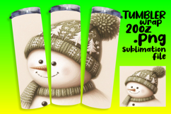 EXCLUSIVE 20oz Tumbler Design , Snowman Product Image 1