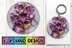 Gleaming Gold Blossom Sublimation Tokens Product Image 1