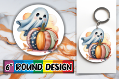 Luminous Round Designs Sublimation, Pumpkin Watercolor Product Image 1