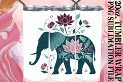 HAPPY VIBES 20oz TUMBLER WRAP, Flower Animals Product Image 1