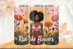 Black Girl Magic Black Woman Positive mind 20oz Tumbler wrap Product Image 1