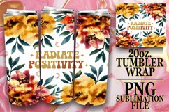 ENCHANTED EVENINGS 20oz TUMBLER WRAP, Flower Quote Product Image 1