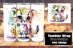 Cheerful Pet Party Tumbler Wrap - 20oz Product Image 1