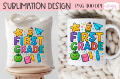 First grade squad shirt PNG, Cute First Grade Teacher PNG Product Image 5