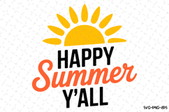 Happy Summer Y&#039;all svg | Summer Svg | Svg Cut Files Product Image 1
