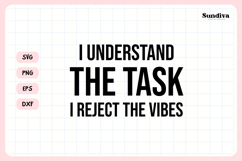 Funny Office Saying SVG | I Understand The Task Product Image 3