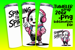 20oz Sublimation Template for Creatives , Funny Ghost Product Image 1