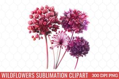 Wildflowers Sublimation Clipart Product Image 1