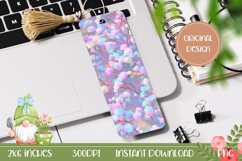 Holographic Bookmark Template, Floral Bookmark Print Product Image 1