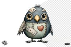 Quirky Zombie Birds Clipart Product Image 1