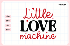 Kids Valentine's Day Quote SVG | Little Love Machine Product Image 3