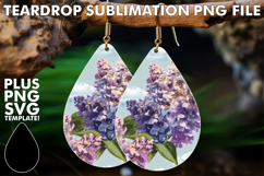 Playful Teardrop Earrings Ideas, Flower Pattern Product Image 1