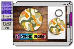 Whimsical Beauty: Sublimation Circle &amp; Keychain Product Image 1