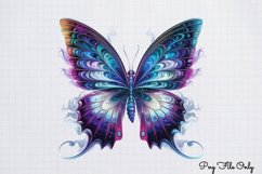 Smoke Butterflies Clipart PNG Product Image 1