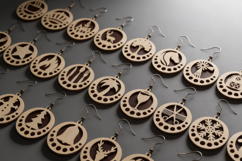 Wooden Earring Templates DIY Jewelry Designs Nature Animal F Product Image 4