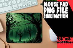 Timeless Mouse Pad Sublimation PNG, Horror Halloween Product Image 1
