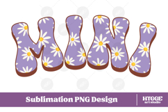 mini Png Retro Flowers Mother&#039;s Day Floral Mom Sublimation Product Image 1