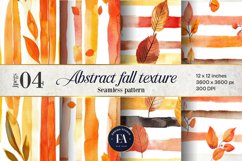 Seamless Autumn Watercolor Stripes | Autumn pattern Product Image 1