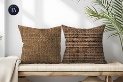 Coarse Burlap Sack Fabric Texture Seamless Art Digital Paper Product Image 2