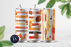 Seamless Autumn Watercolor Stripes | Autumn pattern Product Image 2