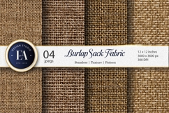 Coarse Burlap Sack Fabric Texture Seamless Art Digital Paper Product Image 1
