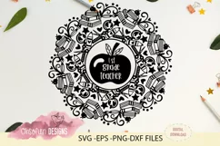 1st grade teacher mandala, SVG file, teacher t-shirt design Product Image 1