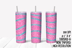 Pastel Glitter Sublimation Tumbler Product Image 1