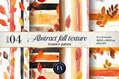 Seamless Autumn Watercolor Stripes | Autumn pattern Product Image 1