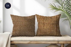 Coarse Burlap Sack Fabric Texture Seamless Art Digital Paper Product Image 2