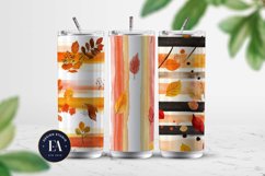 Seamless Autumn Watercolor Stripes | Autumn pattern Product Image 2