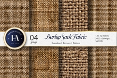 Coarse Burlap Sack Fabric Texture Seamless Art Digital Paper Product Image 1