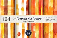 Seamless Autumn Watercolor Stripes | Autumn pattern Product Image 1