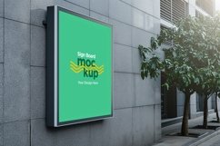 Sign Board Mockup on Building Wall Product Image 1