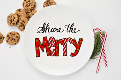 Merry Christmas SVG, Cookie Tin SVG, Santa Plate SVG File Product Image 3