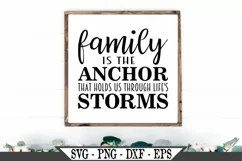 Family Is The Anchor That Holds Us Through Life's Storms SVG Product Image 1