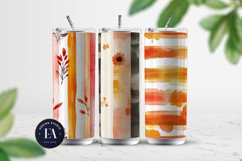 Seamless Autumn Watercolor Stripes | Autumn pattern Product Image 2