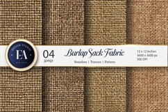 Burlap Sack Woven Texture Seamless Craft Digital Paper Product Image 1