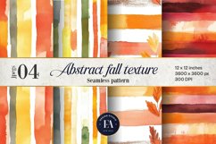 Seamless Autumn Watercolor Stripes | Autumn pattern Product Image 1