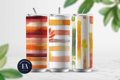 Seamless Autumn Watercolor Stripes | Autumn pattern Product Image 2